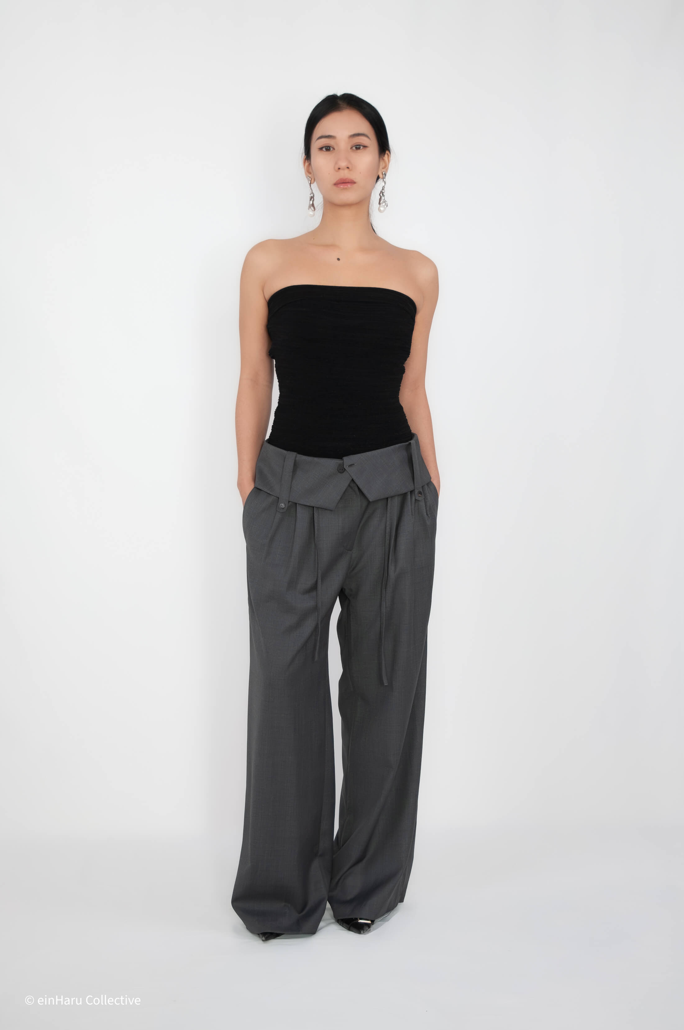 Beaker Pants — wide leg trousers, einHaru Collective