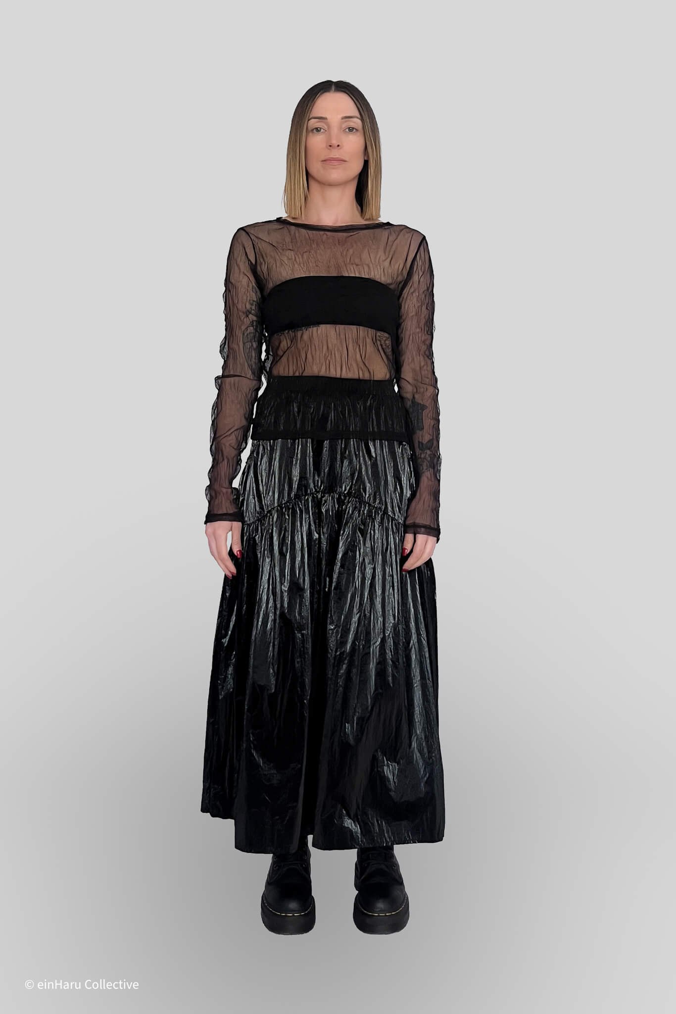 einHaru editorial concept visual with clean drape and movement