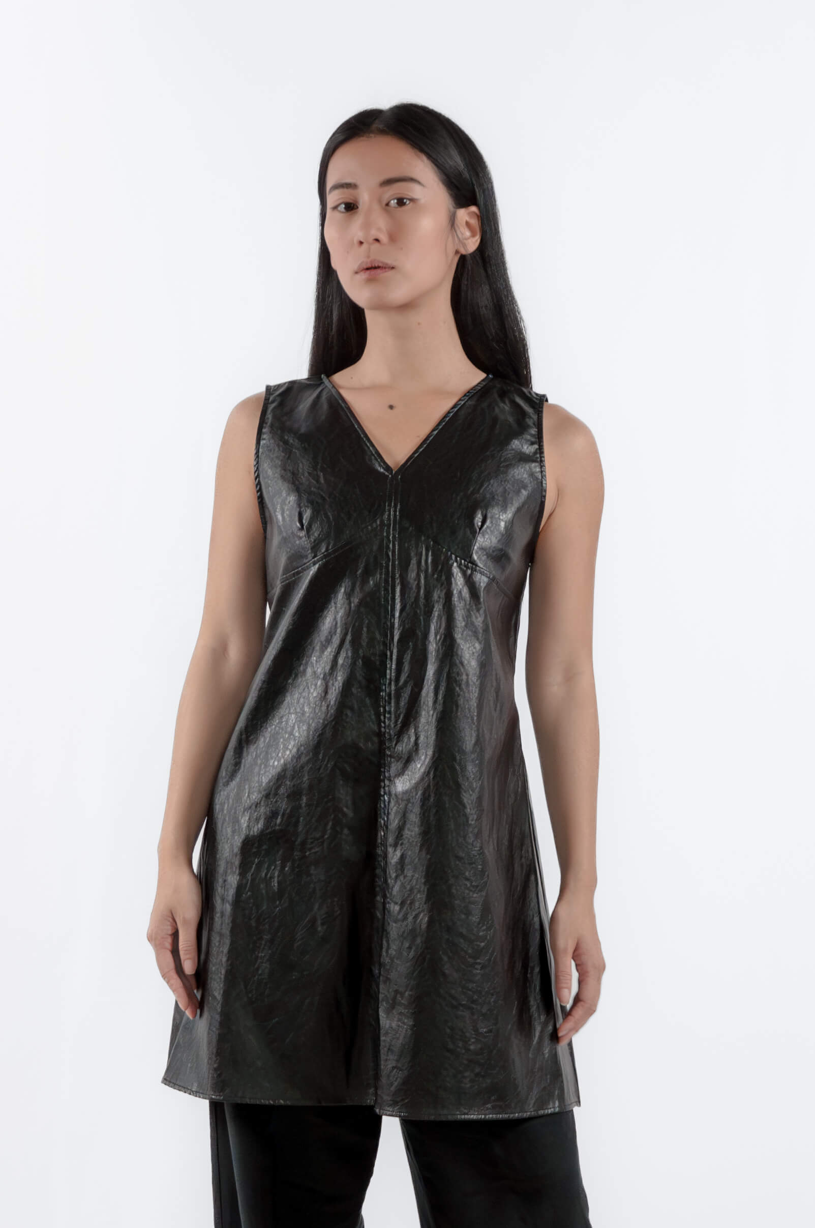 Vegan leather dress, einHaru Collective Berlin